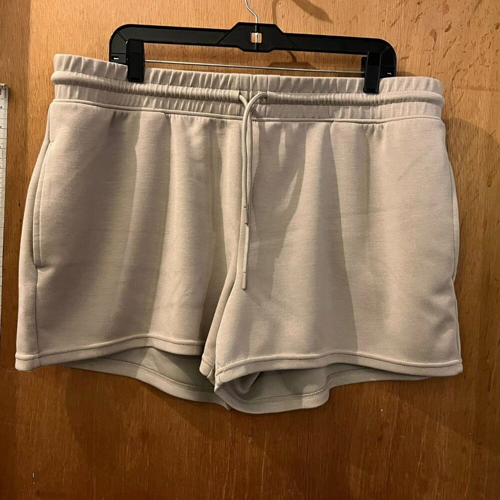 Size XXL - Velocity - Tan Knit Workout Shorts